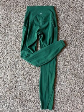 lululemon Emerald Green Leggings Size 2 with Branded Tag